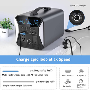 XP-301Multifunction נייד כוח בנק תחנת 192000mAh ליתיום USB DC AC 300w 100000mAh נייד כוח בנק - Product Image 4