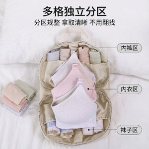 Travel Storage Bag Round Pink Medium Underwear Organizer For Trip Clothing Organizer - Product Image 5