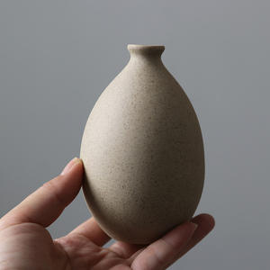 रेट्रो मिट्टी के बर्तनों फैक्टरी थोक unburnt मिनी पत्थर के पात्र छोटे फूलदान मिट्टी मूल रंग आईएनएस हवा-सूखे फूल टेबल प्रस्तुत - Product Image 4