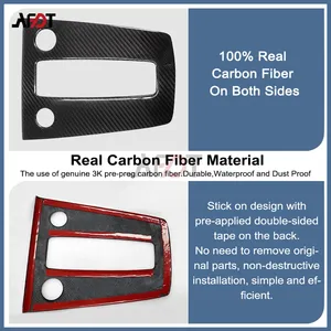 Cubierta de Panel de Consola Central de Fibra de Carbono Real para <span class=keywords><strong>AUDI</strong></span> A3 S3 RS3 8.5Y Facelift 2025-2026 8Y Pre-facelift 2020-2024, <span class=keywords><strong>Interior</strong></span> de Coche, LHD RHD - Product Image 4