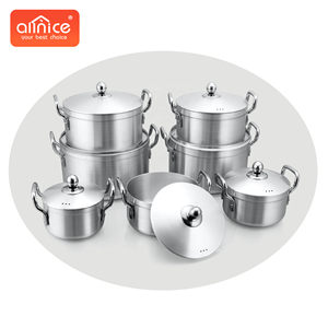 Giá Rẻ 7 Cái <span class=keywords><strong>Set</strong></span> Nhôm Đánh Bóng Sâu Nấu Ăn Nồi Lớn <span class=keywords><strong>Cookware</strong></span> Sets Với Kích Cỡ Khác Nhau - Product Image 2