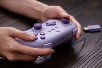 Control Inalámbrico 8Bitdo Ultimate C 2.4g con Giroscopio de Seis Ejes y Motor de Vibración para Windows PC, Steam Deck, Raspberry Pi - Morado Lila