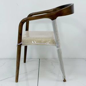 Sedie da pranzo nordiche in legno massello, poltrone retrò nordiche, sedie con schienale, sedie con intreccio in corda, sedie da <span class=keywords><strong>scrivania</strong></span>, sedie in legno massello - Product Image 2