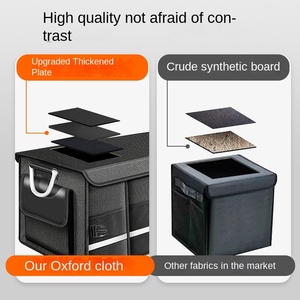 Oxford vải gấp lạnh di động xe tổ chức Lưu trữ hộp giữ tươi cách nhiệt không thấm nước lưu trữ Thân cây có thể gập lại - Product Image 5