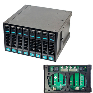 Kotak Ekspansi Penyimpanan Desktop Antarmuka Internal 8-Bay Hot Swappable SSD Cage HY-8WR 8643 - Product Image 1