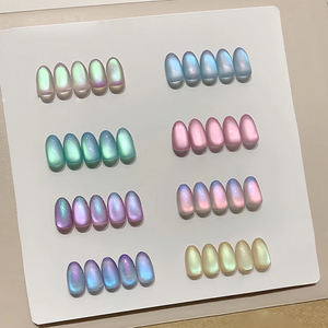AILANUO - Serie de Esmaltes de Uñas en Gel Efecto Ojo de Gato, 8 Colores, Estilo Aurora Islandesa, OEM, 15 ml, Suministros para Salón de Belleza - Product Image 3