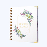 Livre d'or de mariage A5 personnalisé et agenda de planificateur bloc-notes de journal budgétaire non daté avec couverture en papier pour les mariées
