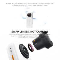 Caméra d'action 360° Insta360 X4 Air 8K étanche. Vidéo grand angle 4K, bâton de selfie invisible, protections d'objectif amovibles, autonomie de 105 minutes.