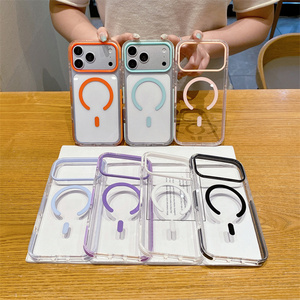 <span class=keywords><strong>Cover</strong></span> Protettiva Magnetica <span class=keywords><strong>Trasparente</strong></span> di Lusso per iPhone 18 Pro Max, Stile Macaron, per <span class=keywords><strong>Apple</strong></span> 17 Pro Max - Product Image 6