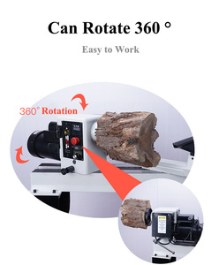 1500W 400mm đường kính nặng gỗ quay máy tiện với một chiều dài xử lý 1200mm bán hàng với giá cả phải chăng - Product Image 4