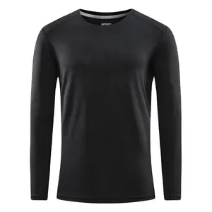 Camiseta de spandex de fibra de poliéster, camiseta esportiva para academia com secagem rápida, tamanho europeu, 180g