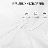 Taies d'oreiller standard, housses d'oreiller en microfibre blanches