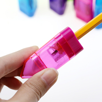 Taille-crayon manuel multifonction en plastique BECOL, coloré et mignon, avec gomme blanche, vente en gros