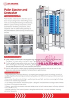 HUASHINE Système Automatique ASRS/Emménageur-Déemmenageur de Palettes pour Entrepôt, Spécial Sacs de Farine de Maïs/Amidon de Céréales/Produits en Poudre