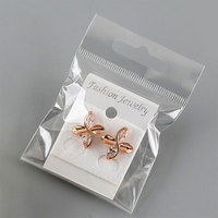 Sacs en plastique transparents OPP personnalisés avec impression de logo, pour bijoux, boucles d'oreilles, colliers, cheveux, sacs en plastique autocollants