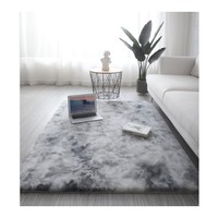 Tapis en fourrure de lapin style peluche, tapis moelleux et shaggy pour salon, chambre à coucher, chevet, décoration de la maison