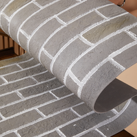 Panneau mural extérieur flexible en pierre moderne, imperméable et ignifuge, carreaux de revêtement extérieur en céramique souple rouge imitation brique pour la maison
