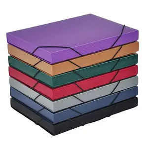 A4 Größe PP Solid Color File Organizer Box Kunststoff-Dokumenten box PP-Dateien