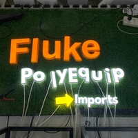 Enseigne lumineuse 3D personnalisée en acier inoxydable, étanche et durable, à lettres en relief, avec bandes LED, télécommandée, pour centres commerciaux et entreprises