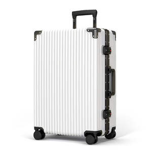 Logo personnalisé 24 pouces grand bagage de voyage durable en acier inoxydable ABS tige en aluminium cadre <span class=keywords><strong>valise</strong></span> de luxe pour 20 pouces - Product Image 2