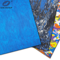 IDEASTEP vente en gros éponge EVA et granulés EVA pour chaussures 4mm Camouflage bleu feuille de mousse EVA semelles personnalisées tapis d'orthèses