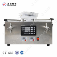 Remplisseur de liquide à pompe magnétique semi-automatique à 2 buses Remplisseur d'huile essentielle de jus de boisson Sauce soja Machine de remplissage de bouteilles d'eau