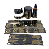 Étiquette de parfum de luxe imperméable personnalisée, autocollant cosmétique de luxe en vinyle pour emballage, impression UV par points