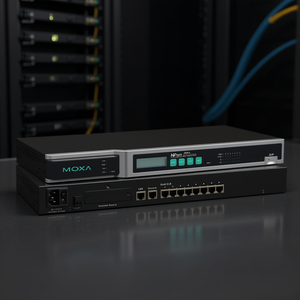 โมซ่า เอ็นพอร์ต 6610-8 เซิร์ฟเวอร์อุปกรณ์แบบอนุกรม 8 พอร์ต อีเธอร์เน็ต เครือข่ายอุตสาหกรรม - Product Image 3