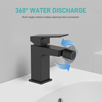 Robinet de salle de bain moderne TOPWAY à poignée unique, tête de pulvérisation à 360°, filtre anti-éclaboussures universel, multifonction, céramique