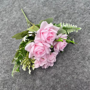 باقة زهور هدرانج صغيرة مزخرفة 5 فروع أشجار زهور اصطناعية صغيرة لحفلات الزفاف - Product Image 6