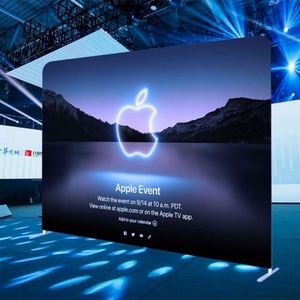 Commercial Grade Portable Waterproof UV Resistant Trade Show <b>Stand</b> Durable Tension Fabric <b>Backdrop</b> Aluminum Frame Reinforced - Product Image 2