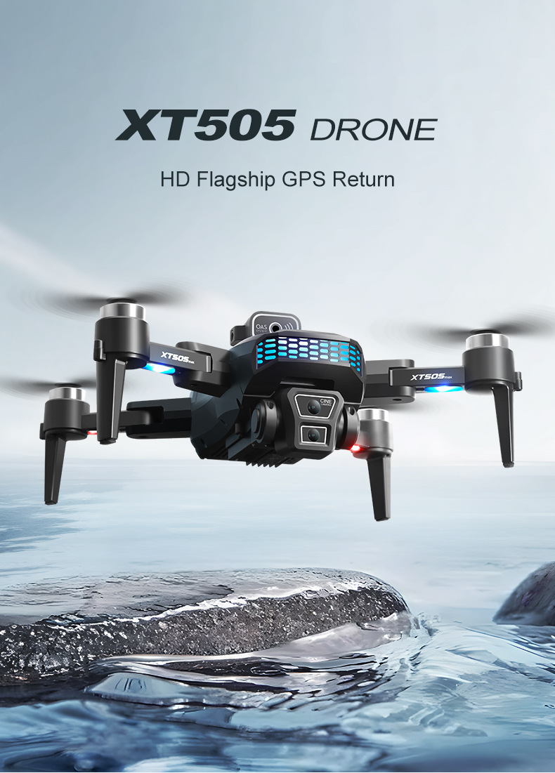 2024 XT505 GPS Drone - 8K Dual Camera, 5G FPV Quadcopter