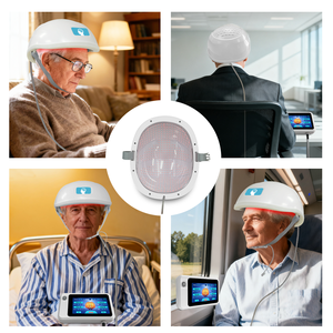 Casco <span class=keywords><strong>de</strong></span> Regulación Mental con Luz Infrarroja <span class=keywords><strong>de</strong></span> 1070nm, Dispositivos <span class=keywords><strong>de</strong></span> Fototerapia para <span class=keywords><strong>el</strong></span> Tratamiento <span class=keywords><strong>de</strong></span> la Depresión, <span class=keywords><strong>Ansiedad</strong></span> y Trastornos <span class=keywords><strong>de</strong></span> Biofeedback - Product Image 4