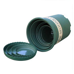 Vente en gros de fournitures de pépinière bon marché Petits pots de jardinière de jardin en plastique durable de 1 gallon Conteneur de départ de graines vertes <span class=keywords><strong>pour</strong></span> un usage domestique - Product Image 2