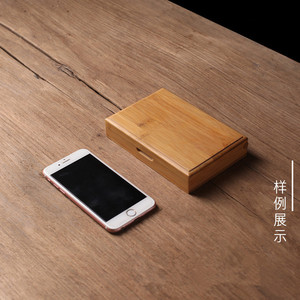 Caja de Almacenamiento de Bambú 14.5x10x3cm con Tapa Magnética, Organizador de Joyas Portátil, Caja de Madera Minimalista - Product Image 2