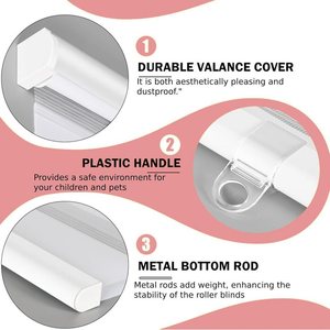 Hai Lớp miễn phí-dừng Rèm ngựa vằn không dây ngày đêm sự riêng tư kiểm soát ánh sáng Cửa sổ lọc ánh sáng màu kỹ thuật đồng bằng - Product Image 3