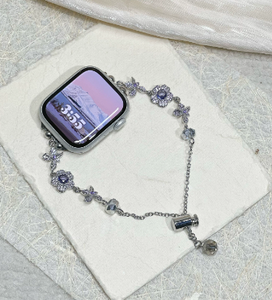 <span class=keywords><strong>Bracelet</strong></span> de montre pour femme en métal perlé en gros pour <span class=keywords><strong>Apple</strong></span> <span class=keywords><strong>Watch</strong></span> 38/40/41 mm 42/44/45 mm série <span class=keywords><strong>7</strong></span> 6 5 4 SE <span class=keywords><strong>Bracelet</strong></span> tendance - Product Image 2
