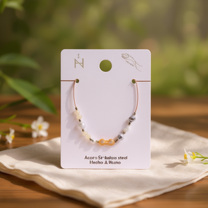 Bracelet en acier inoxydable avec perles de cristal, forme infini, accessoire de mode, cadeau unisexe - Product Image 2