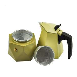 Premium 4-6 Cup Espresso Maker 150-300ml Inducción Adecuado Premium Espressokocher Camping Oficina Café Kaffeekocher Metal - Product Image 2