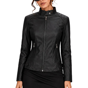 Nouvelle Veste Polaire Femme en Cuir Véritable Imprimé Peau de Serpent, Design Classique, Écologique et Imperméable, Haute Qualité, Collection Automne 2026 - Product Image 1