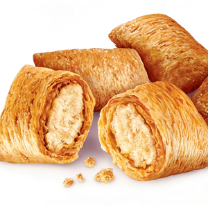 ขนมสัตว์เลี้ยงกรอบชั้นๆ ไส้เนื้อวัวโปรตีนสูง พรีเมียม OEM เนื้อแท้ ช่วยย่อยอาหาร ดีต่อสุขภาพ สำหรับแมว - Product Image 1