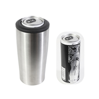 Refroidisseur de bière isotherme 5 en 1 universel en acier inoxydable pour canettes régulières ou minces de 12 oz et 16 oz