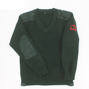 Suéter Deportivo Acrílico DFU107 con Cuello Redondo y en V, para Exteriores, Color Verde, Resistente al Frío, con Protección, para Mantener el Calor, Cárdigan de Invierno - Product Image 1