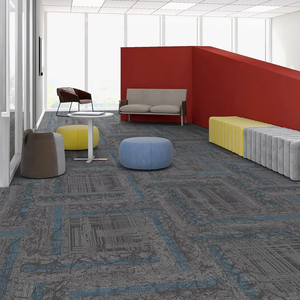 Dalles de moquette carrées jacquard antidérapantes, amorties, antistatiques, écologiques et résistantes aux taches pour chambre et salon - Product Image 1