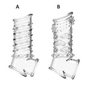 Penis Extender Kondom Cock Sleeve Penis Delay Ring - Product Image 6