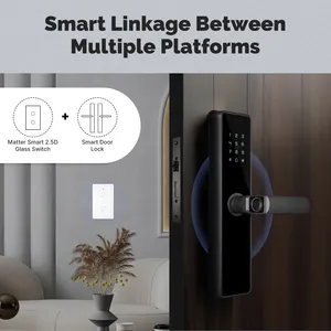 Moes Tuya Matter 2.5D เราสวิตช์ WIFI สมาร์ททำงานร่วมกับ <span class=keywords><strong>alexa</strong></span>/google home/apple/apple homekits/smartthings ต้องใช้สายไฟ - Product Image 4
