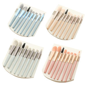 Sparrow Factory – Nouveau Kit de Maquillage Professionnel 8 Pièces en Gros : Pinceaux Angulaires à Poils Synthétiques, Manche en Plastique, pour Fard à Joues, Poudre et Correcteur Visage - Product Image 5