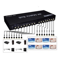 Commutateur matriciel vidéo UHD 8 entrées 8 sorties Xput, processeur de routage de signal vidéo 8x8, prend en charge le contrôle série RS232 4K 60Hz pour AV