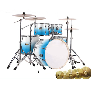 Juego de Batería de Jazz Profesional OEM de 5 Piezas para Principiantes, con Bombo, para Adultos y Niños, Instrumento Acústico de Arce - Product Image 1