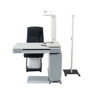 Silla de Diagnóstico Óptico WB-700-2 con Brazo Ajustable y Lámpara de Pie, Blanca y Gris - Product Image 6